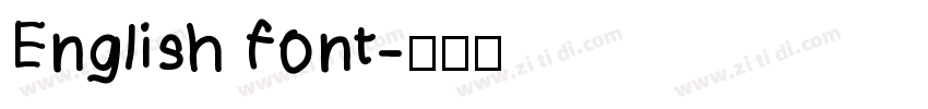 English font字体转换